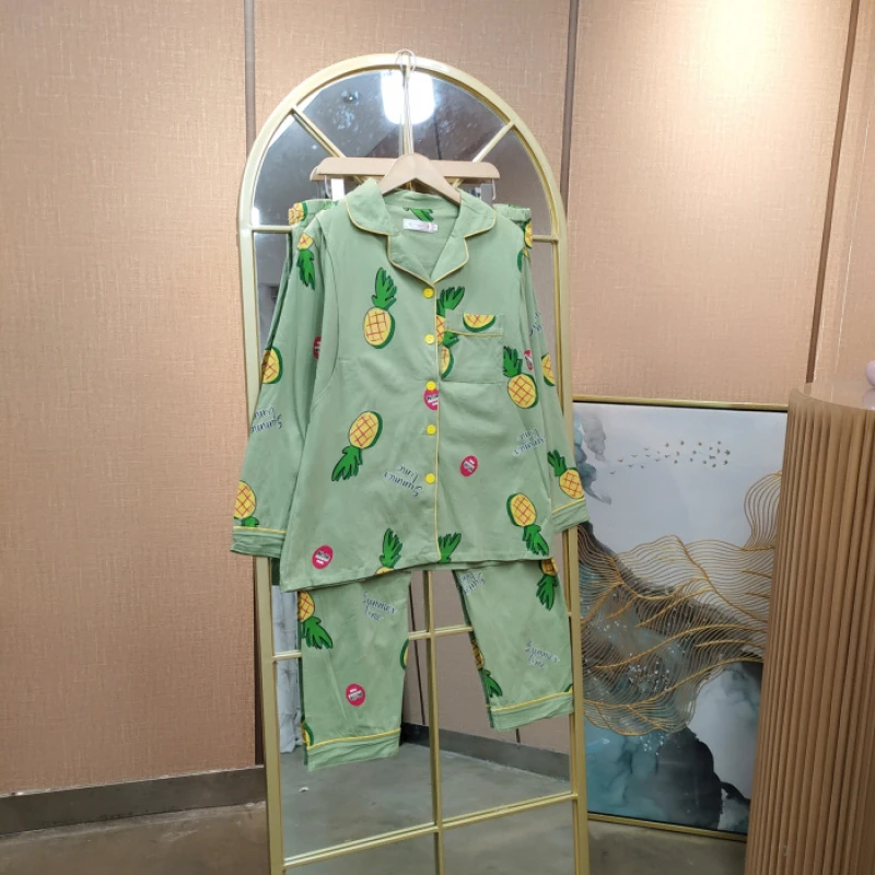 FC40孕妇绿色月子服套装L100-130