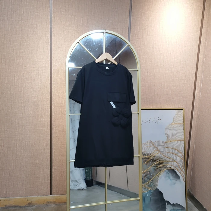 BE441孕妇黑色T恤裙90-120