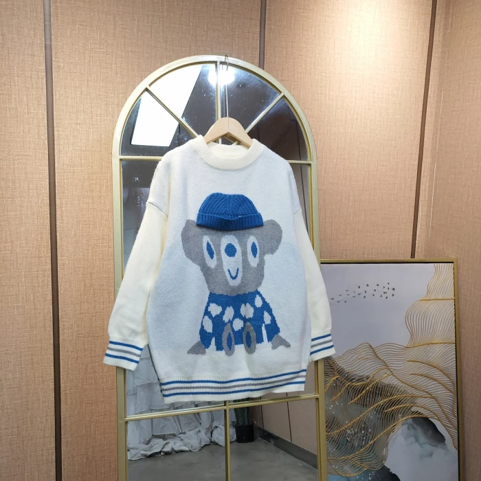 AC788孕妇白色毛衣100-150