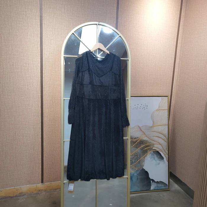 BF165孕妇黑色连衣裙100-130