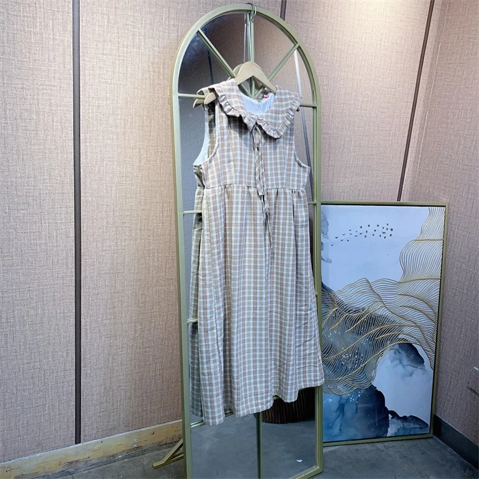 Z318杏色孕妇裙子   M90-120L130XL140XXL150