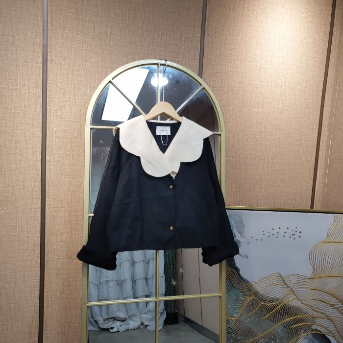 BF743孕妇黑色外套90-130