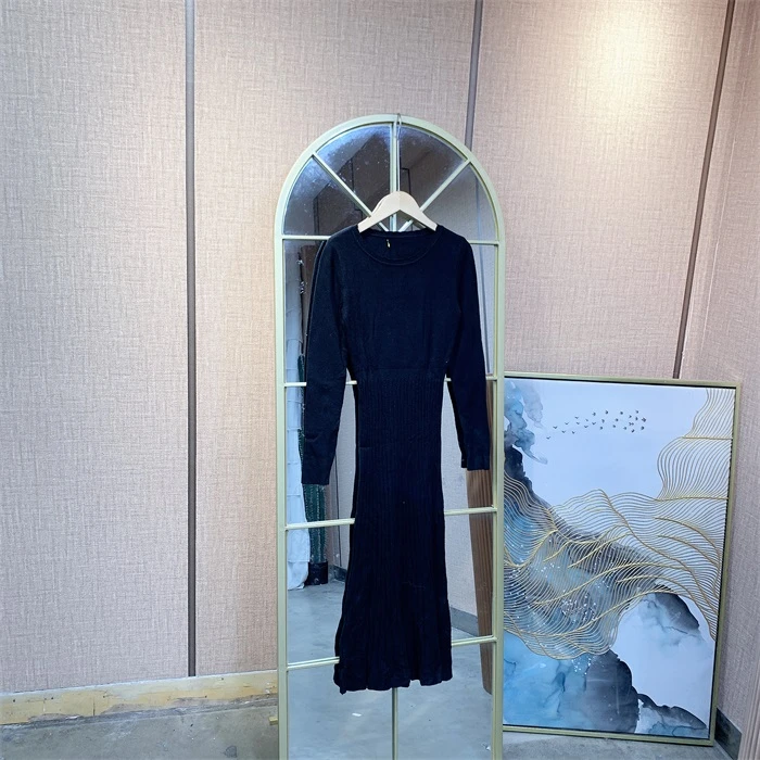 QQ675黑色孕妇连衣裙90-130