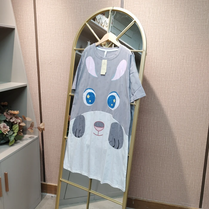 EW8孕妇灰色睡裙M90-130L140XL150