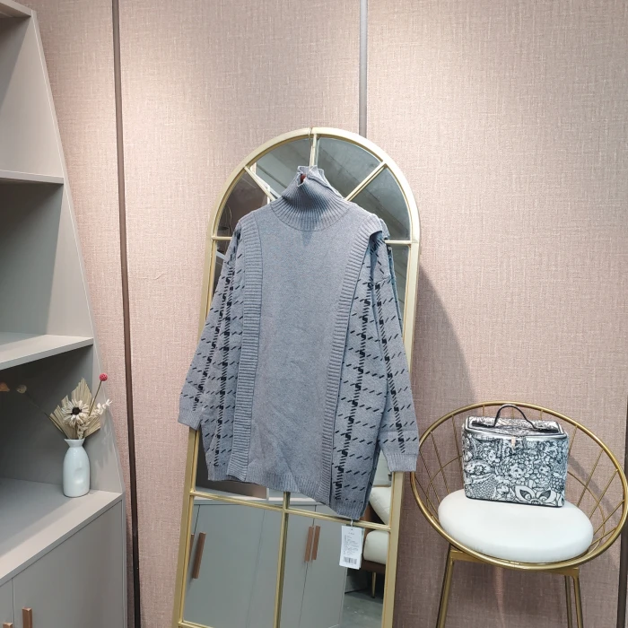 AB82孕妇灰色毛衣L90-130