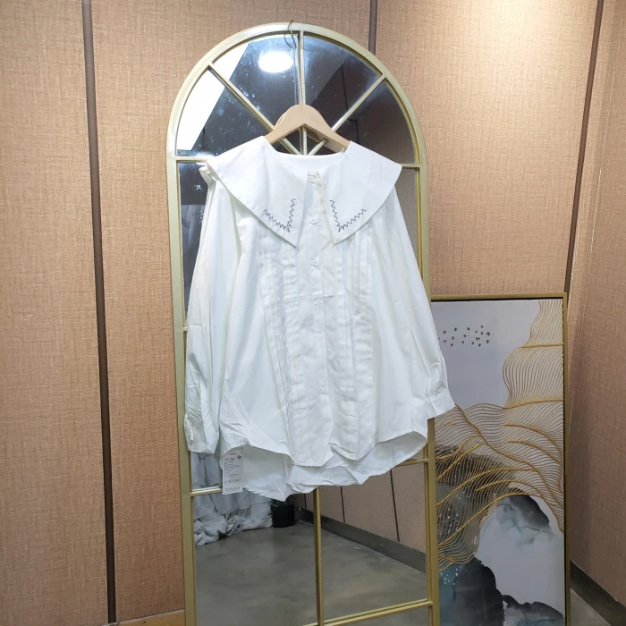 CE69孕妇白色衬衣  XL110-140