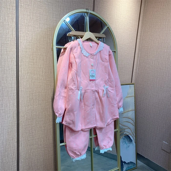 P037粉色孕妇衣两件套  90-120