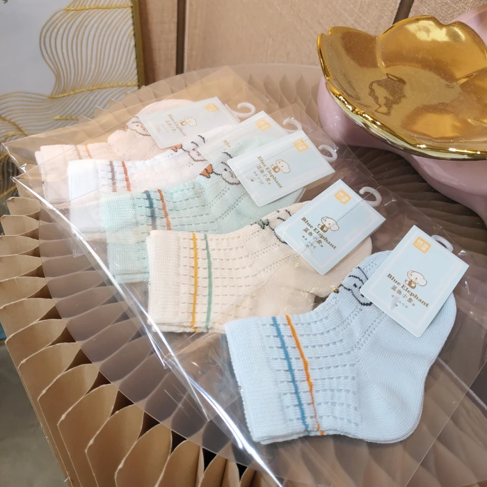 TQ138孕妇混色三双装宝宝袜6-12个月