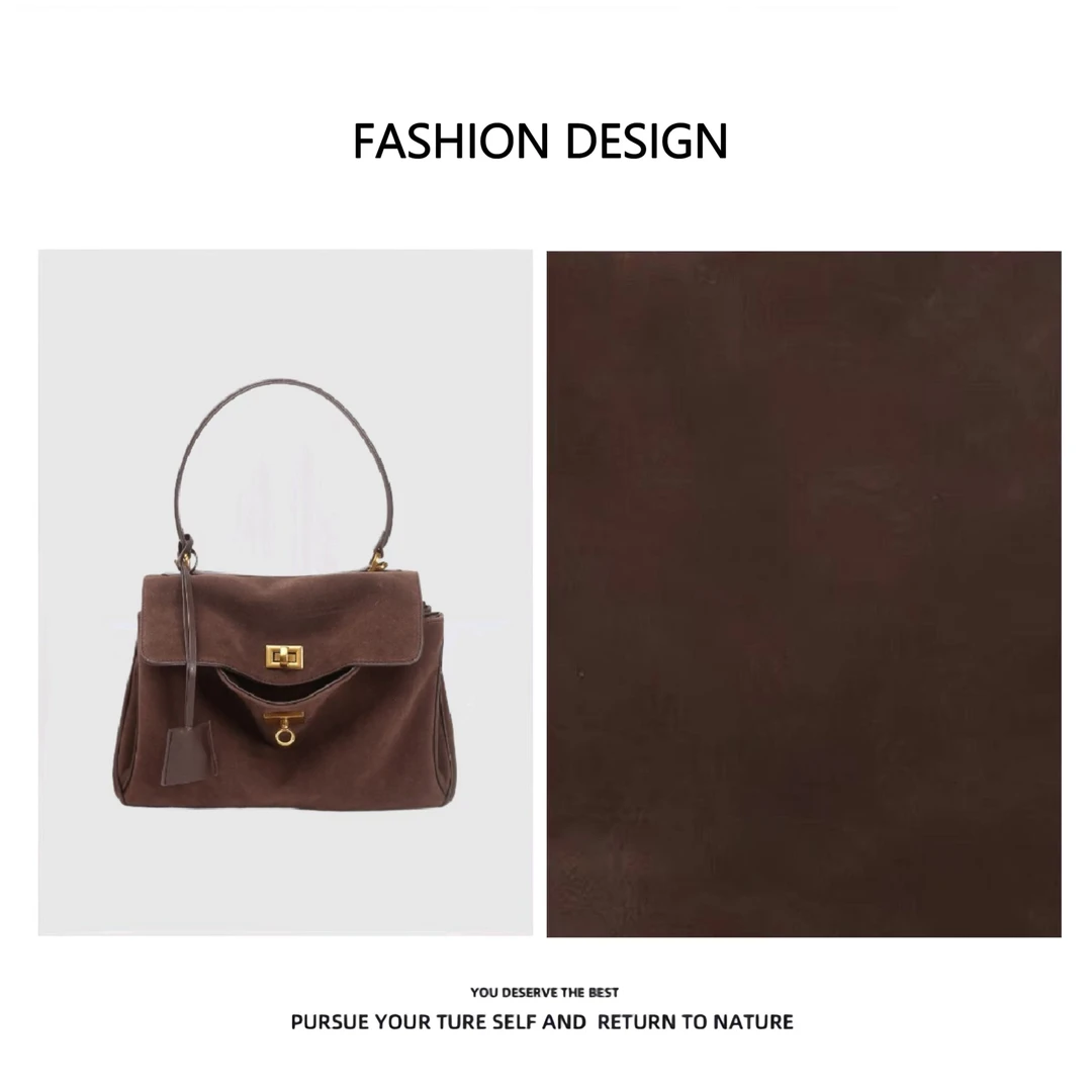 2024新款时尚百搭小众潮流手提包1352#摩卡棕【Lux】