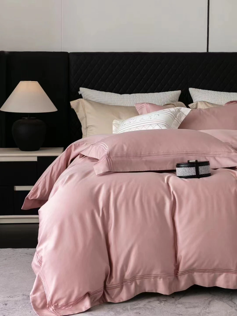 LAI  天丝棉磨毛简约刺绣款四件套    星绮