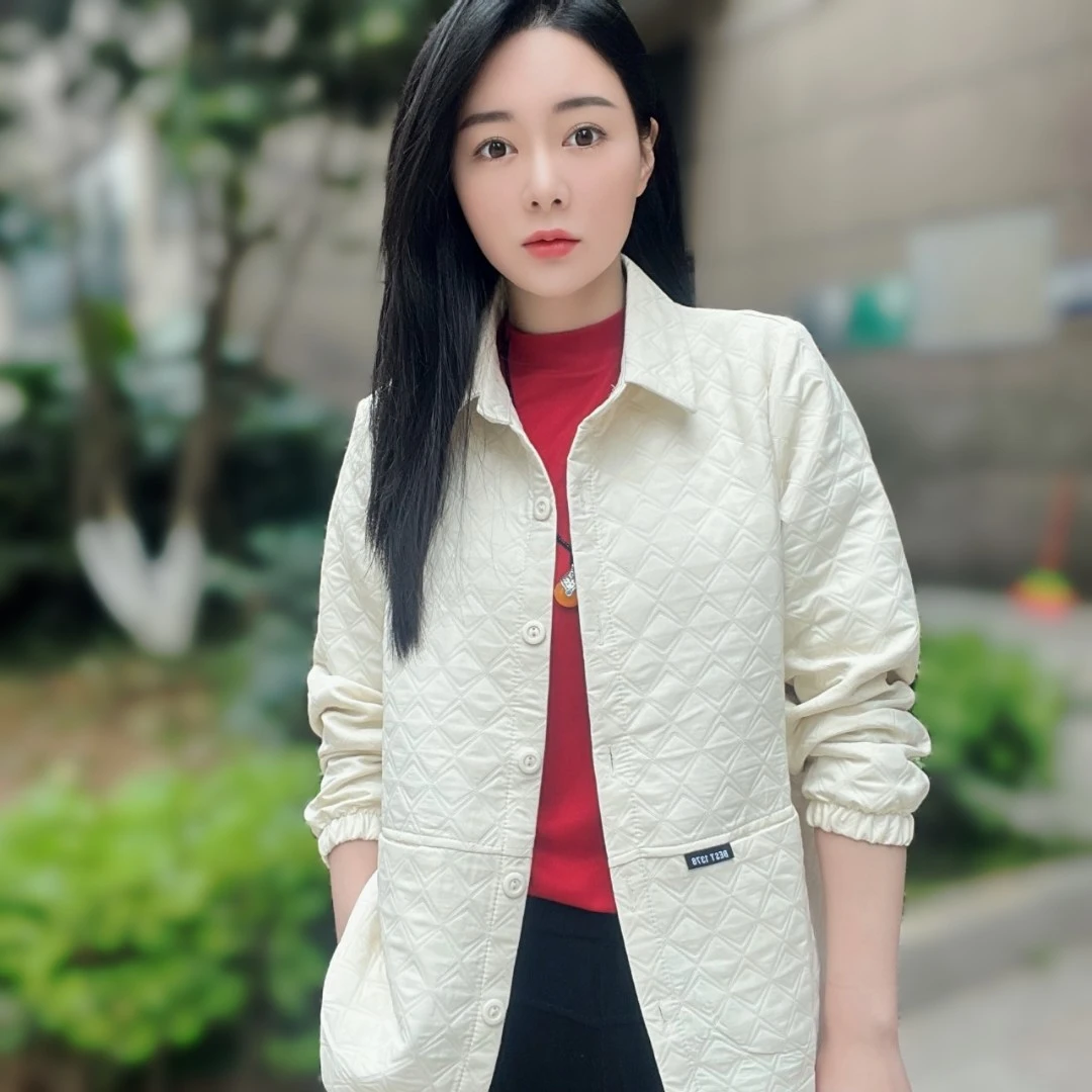 韩版时尚休闲短外套翻领夹克衫F宽松显瘦洋气百搭装外套