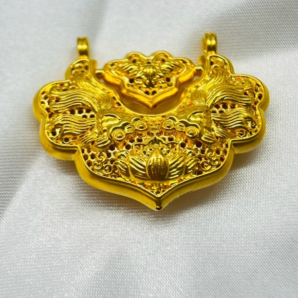 足金饰品/镂空锦鲤锁包/2.92/1B5B16105/q