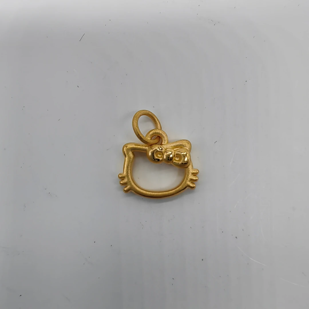 足金饰品/镂空KT猫/0.70/B120265-0.70/h