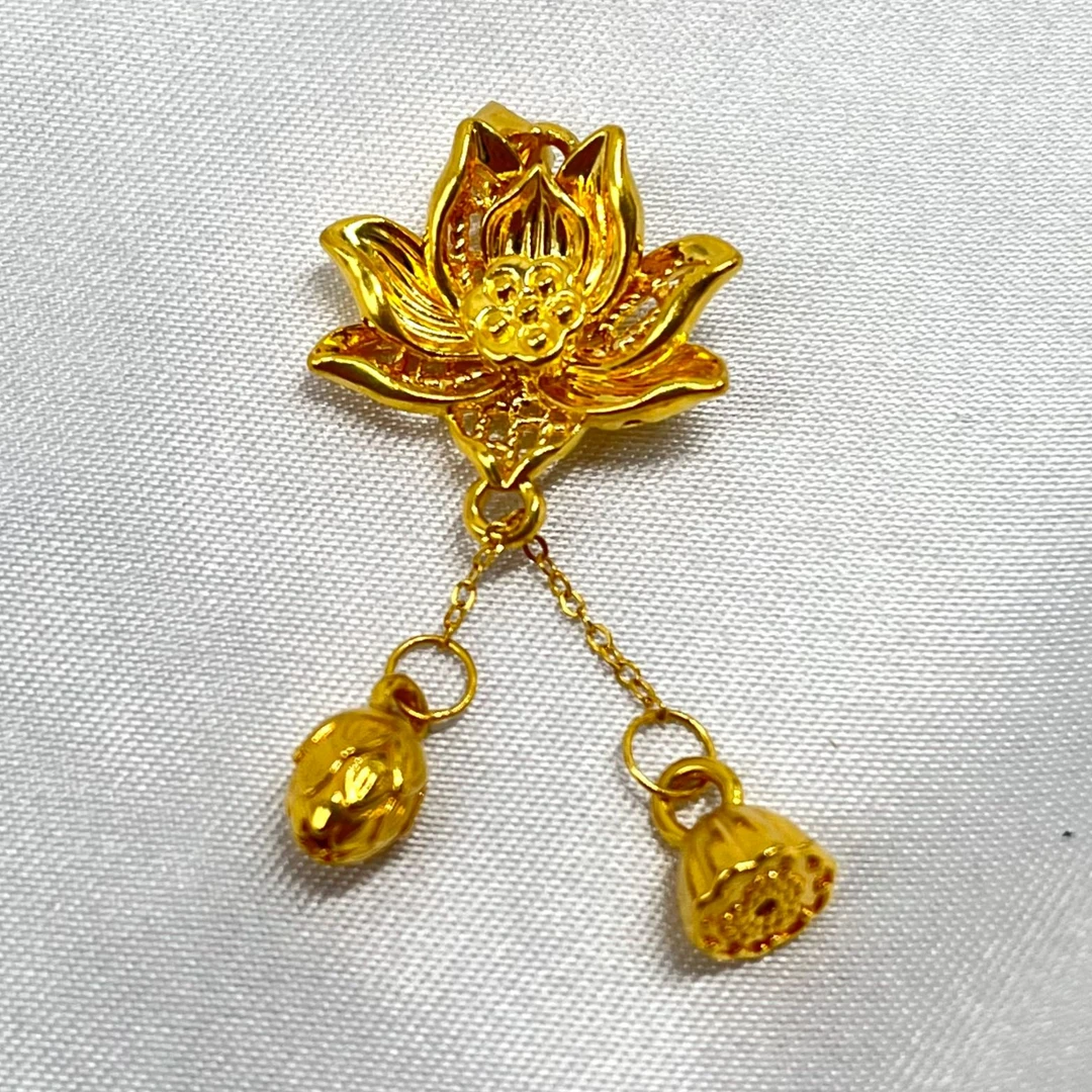 足金饰品/镂空莲花两世欢/1.45/1B5E0909/Q