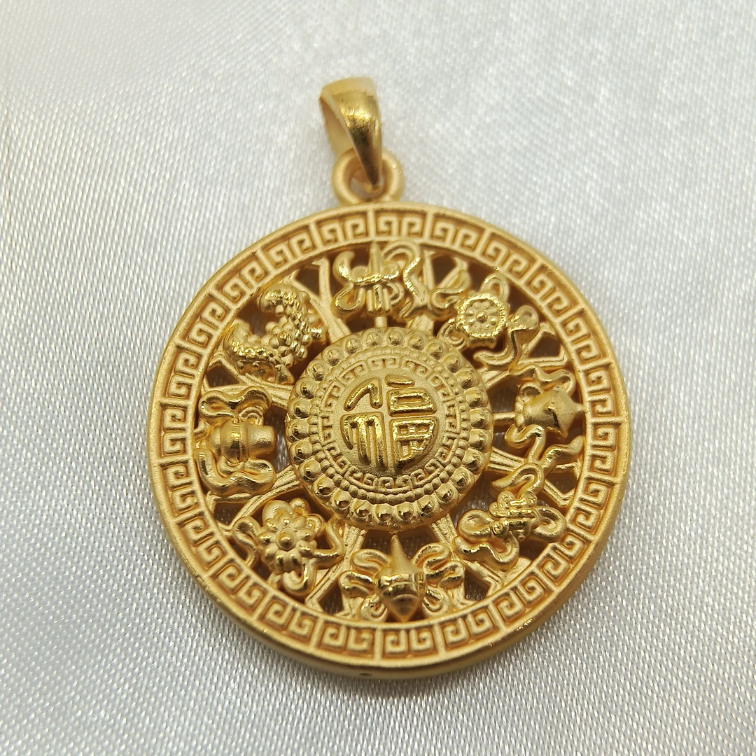 足金饰品/八宝罗盘瓜子扣/5.48/1A5A1326/Q