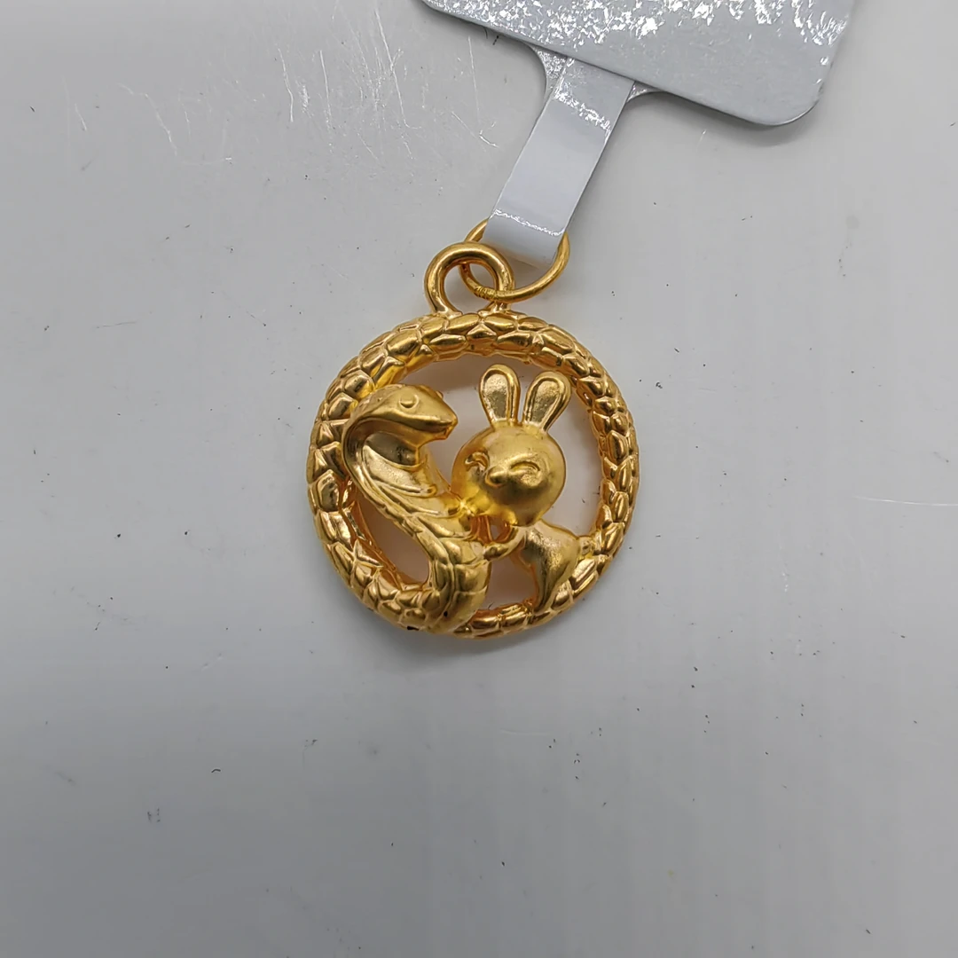 足金饰品/蛇盘兔/0.78/1A121403-0.78/h