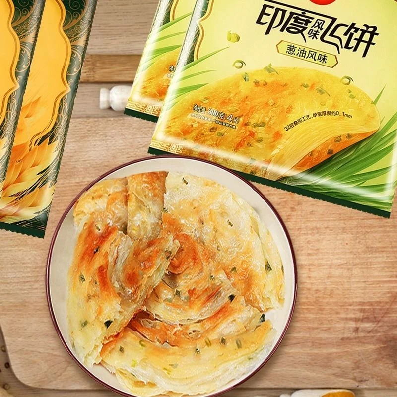 思念飞饼300g印度飞饼原味葱油风味煎饼手抓饼早餐冷冻半成品