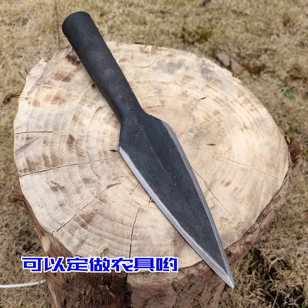 锻打钢镖大号枪头山猪矛练武器械霸王枪未开刃练武红缨枪长矛枪头