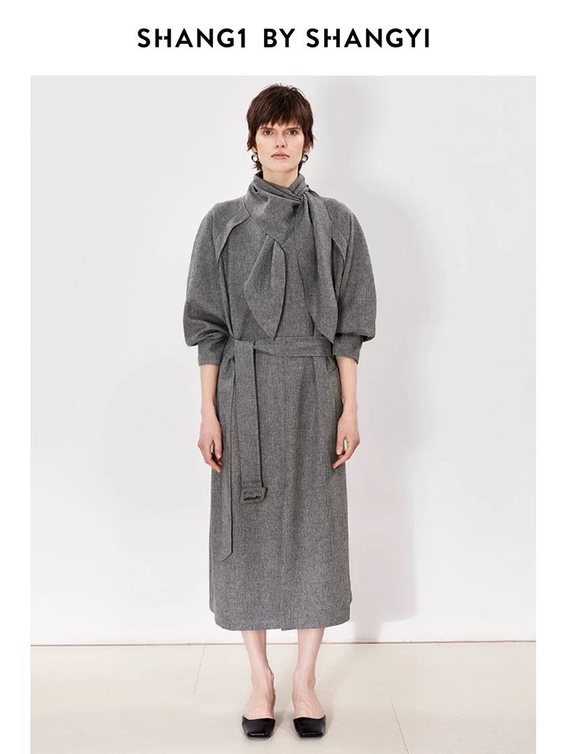 SHANG1 BY SHANGYI新款飘带连衣裙