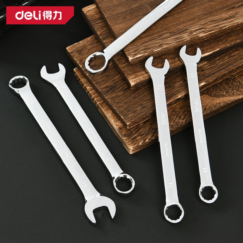 Deli/得力得力（Deli）镜面两用梅花扳手汽修开口扳手多功能扳手