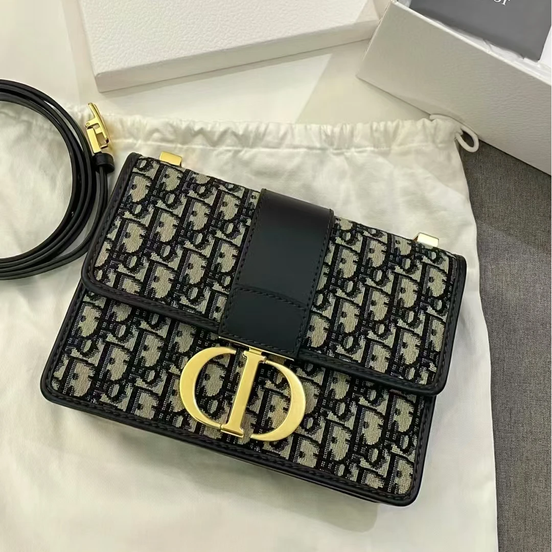 95新 DIOR/迪奥 老花Montaigne蒙田30皮肩带/321898
