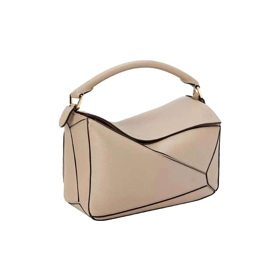 全新未使用 LOEWE/罗意威 柔软粒面 Puzzle 几何女士手袋