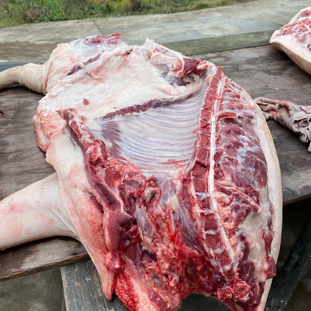 自家粮食喂养猪肉称重为准一物一拍