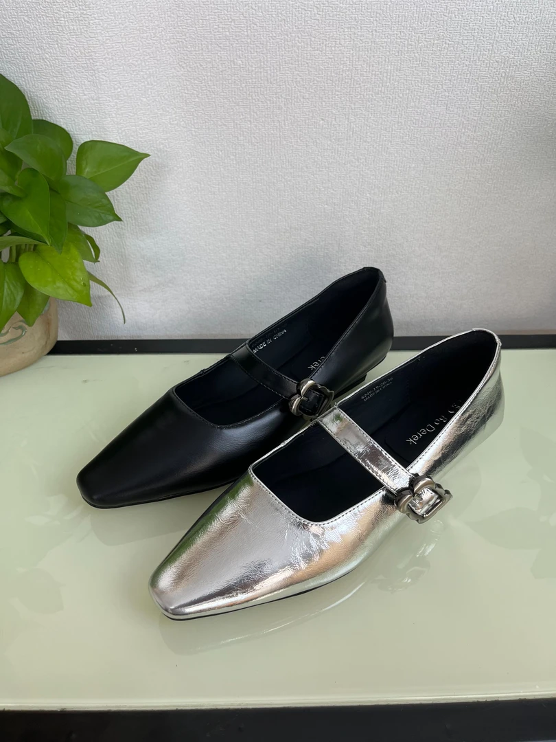 手工鞋 小众设计法式真皮玛丽珍女鞋2024新款方头小皮鞋瓢鞋单鞋