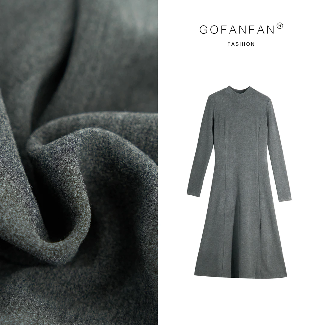 GFF STUFIO【智性美人】时髦高级款显瘦秋冬穿搭黑色连衣裙