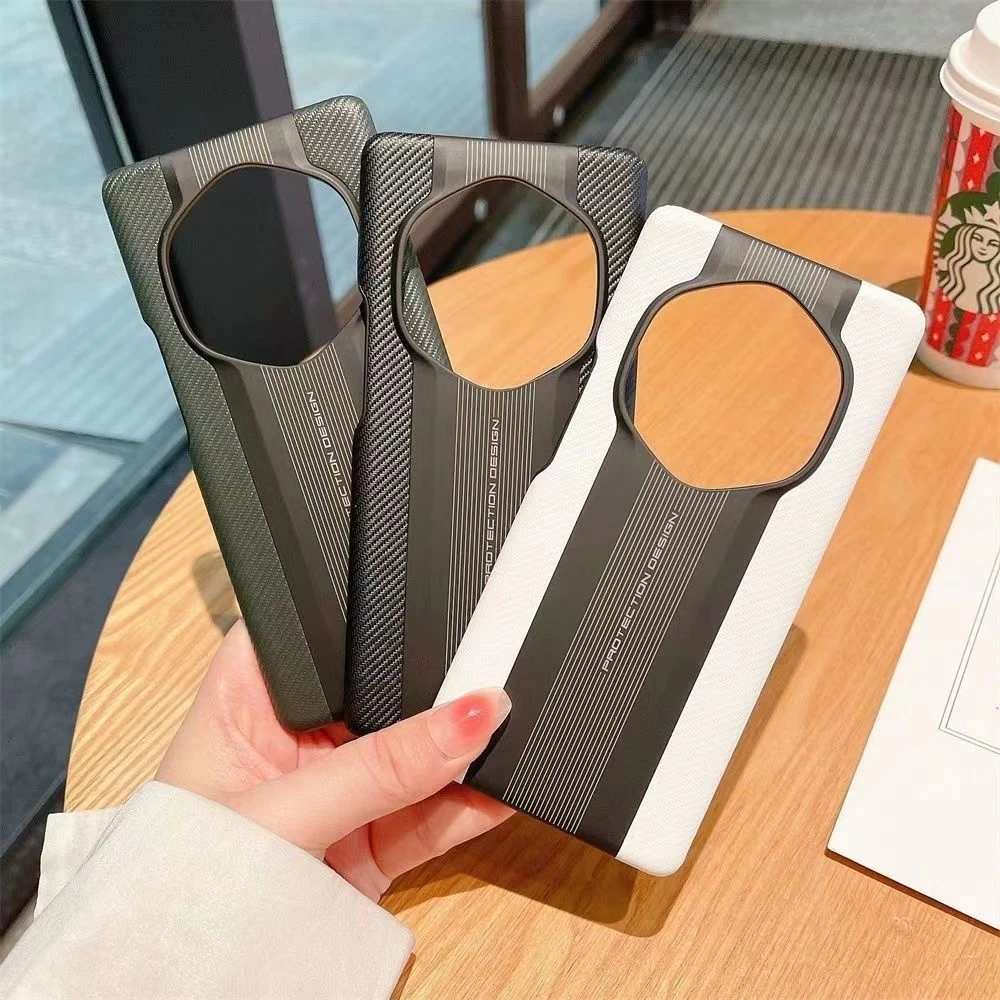 荣耀magic3手机壳至臻版magic4pro壳素皮5碳钎纹皮革保时捷商务