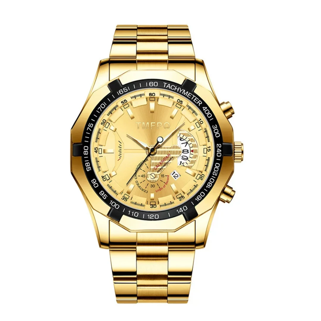 新款防水夜光男士手表男学生韩版潮流时尚石英腕表霸气男表