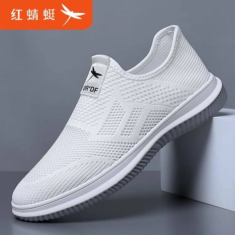 红蜻蜓男鞋夏季新款网面鞋时尚百搭鞋子男休闲鞋透气潮鞋C0233009