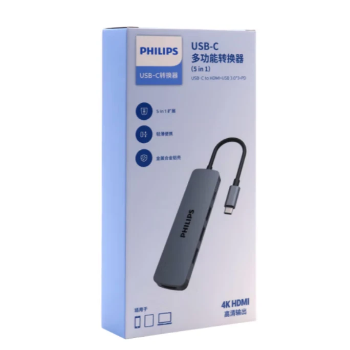 Type-C扩展坞USB-C转HDMI雷电4拓展坞分线器苹果华为电脑转换器