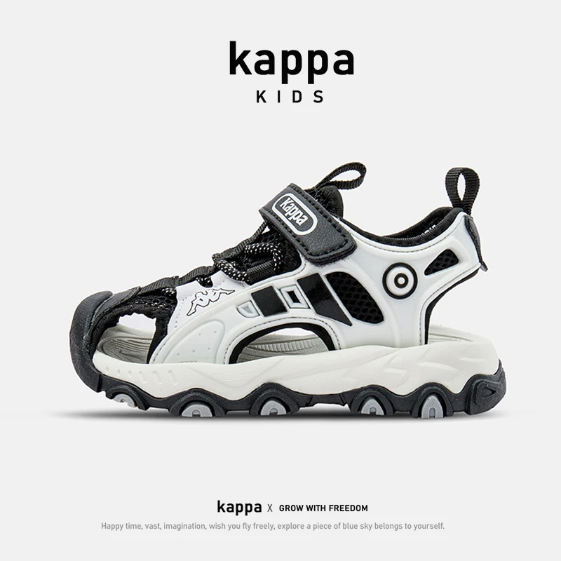 Kappa Kids卡帕童鞋2024夏季新款儿童凉鞋中大童透气男女童沙滩鞋