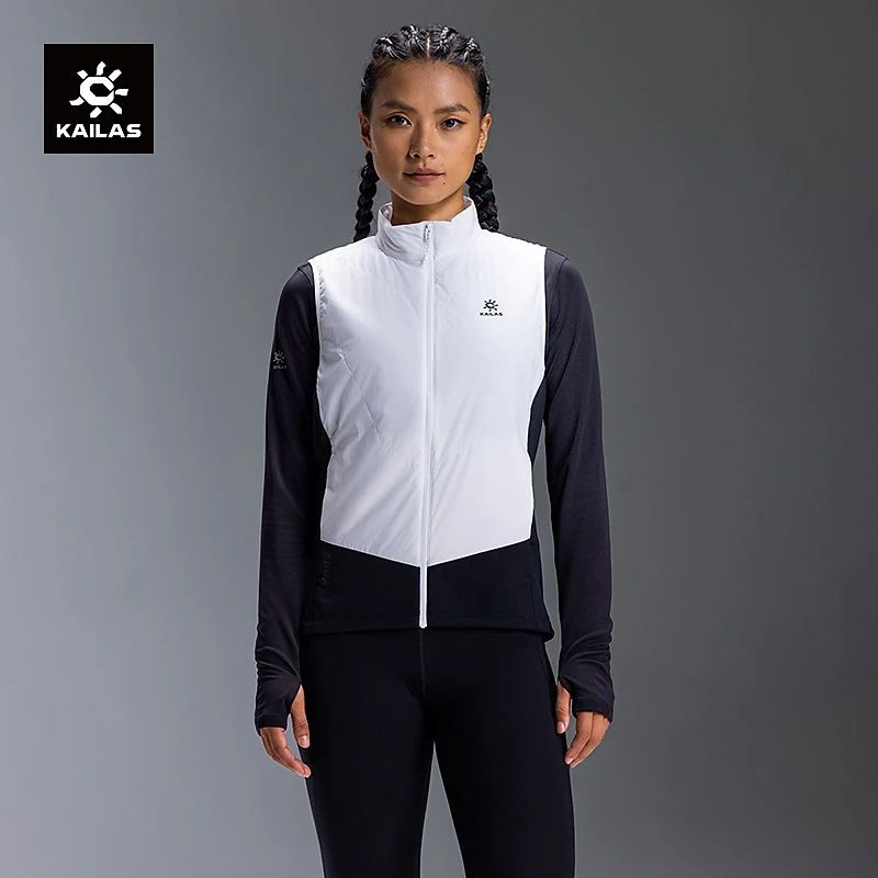 KAILAS凯乐石跑山保暖马甲P棉保暖防风防泼户外运动训练女款