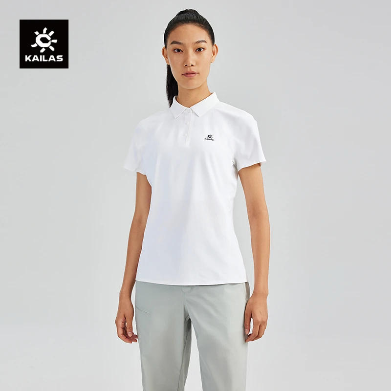 KAILAS凯乐石短袖POLO衫吸湿速干户外运动登山徒步通勤女款