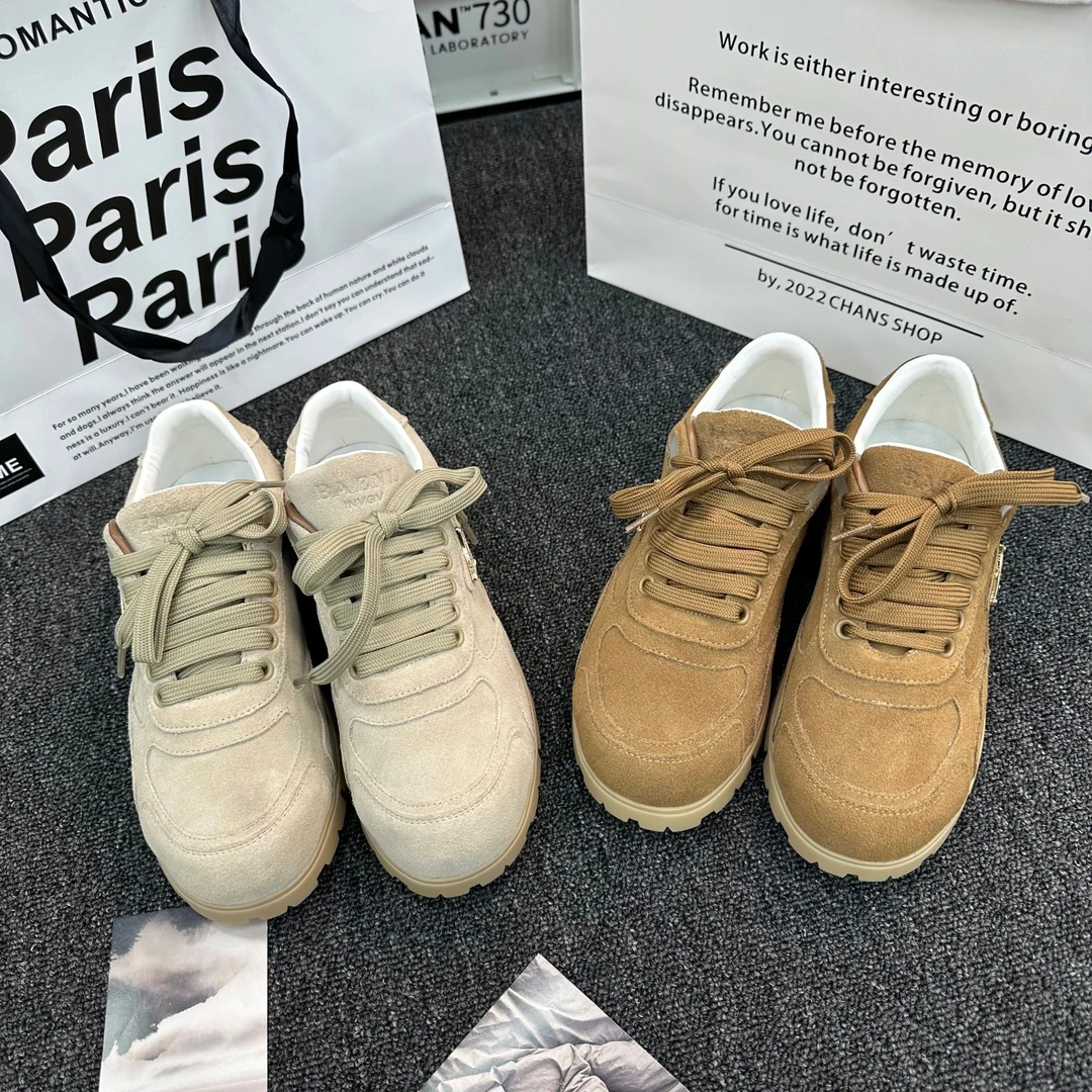 2025春季新款复古时尚百搭厚底系带休闲鞋 99915