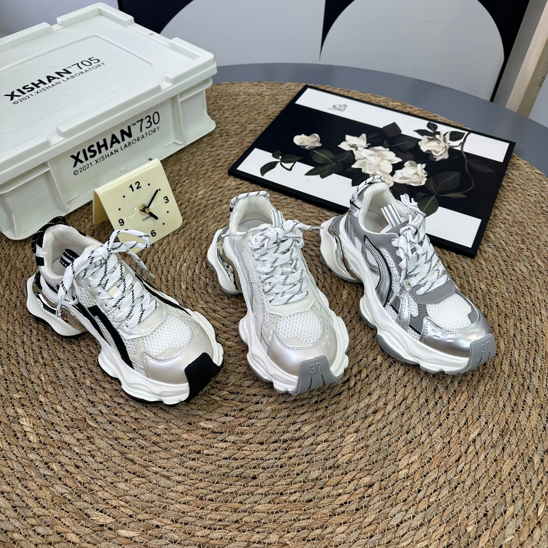 2025春季新款透气不闷脚厚底增高休闲百搭运动休闲鞋 8706