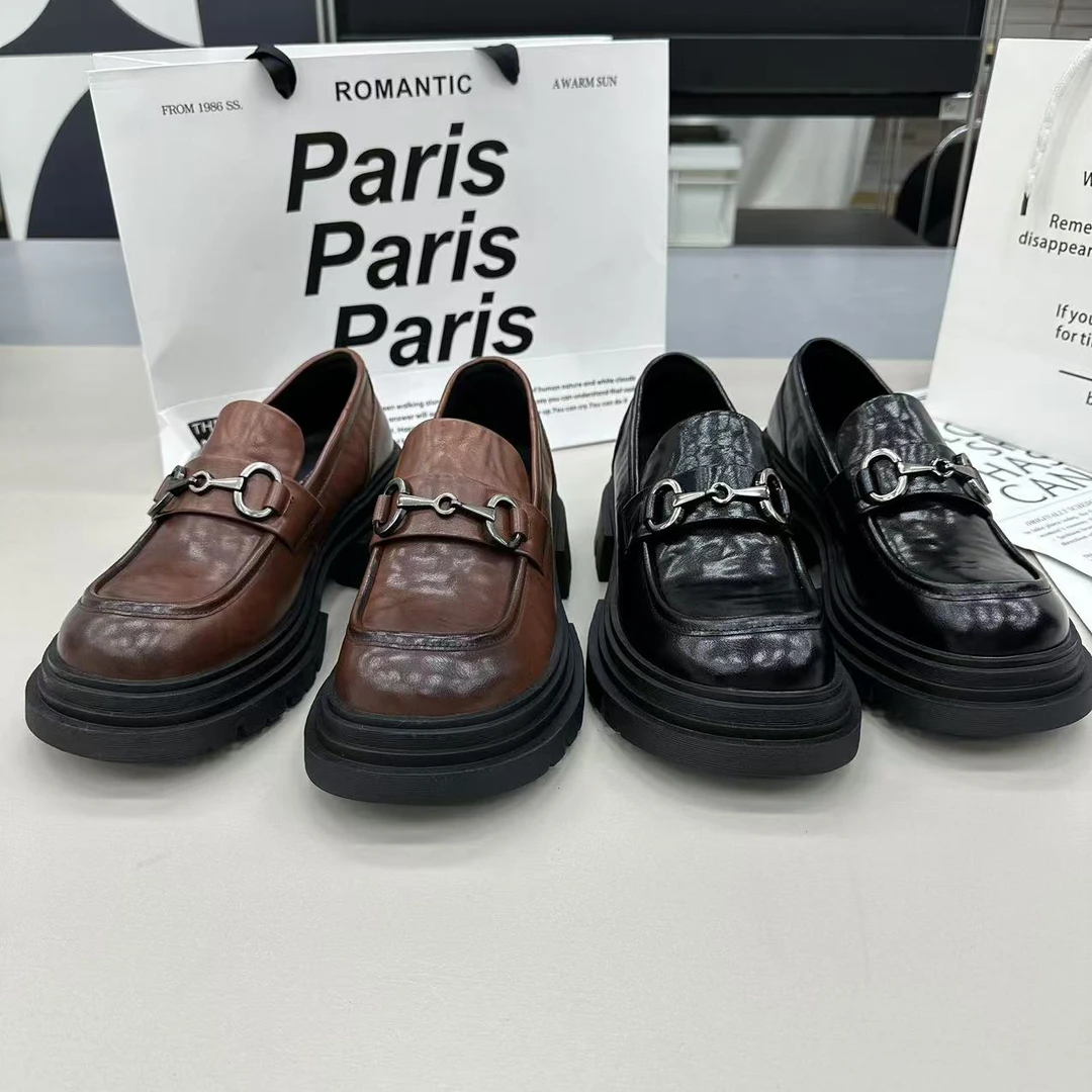 2025春季新款乐福舒适时尚百搭厚底休闲鞋 999-226