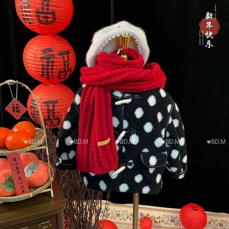 现货 女童冬装外套2024新款儿童冬季加厚保暖上衣童装