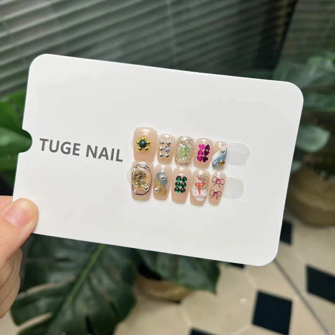 TugeNail "红中” 夏季高级复古极简小众设计师美甲TGY628