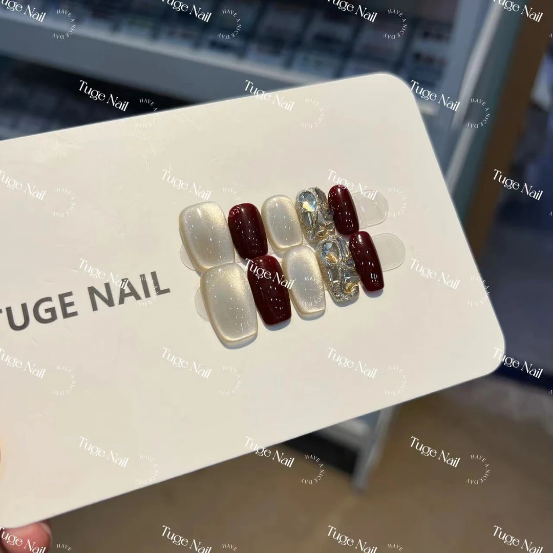 TugeNail “莫妮卡" 开春高级复古极简小众设计师春款美甲-小然