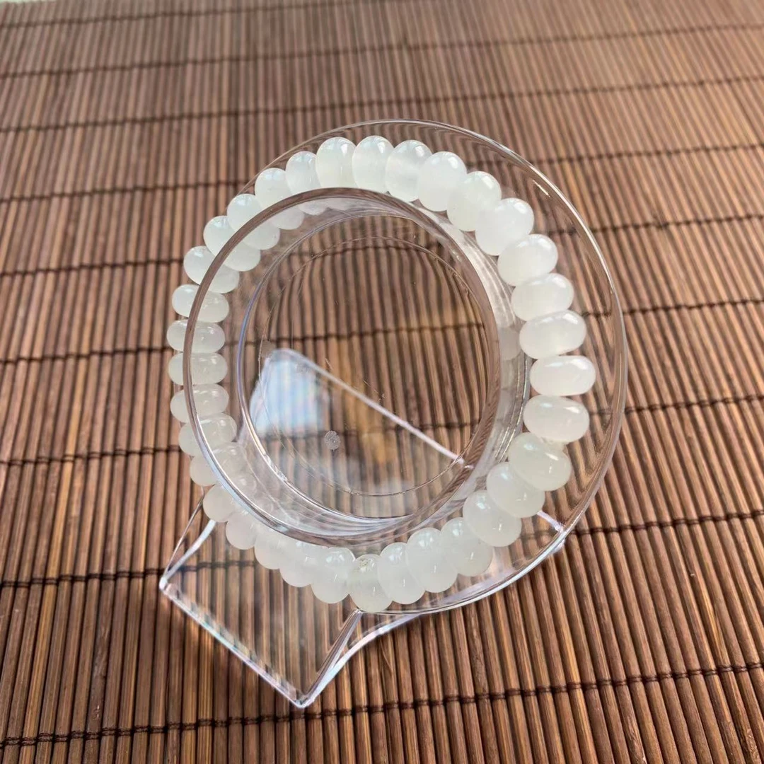 【睿泽鉴宝】金丝玉算盘珠手串 8*4mm NY002