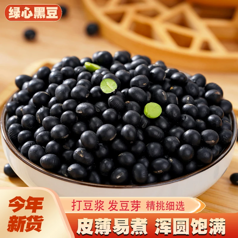 绿芯黑豆新货 农家自产绿心黑豆小黑豆青仁乌豆打豆浆发豆芽杂粮