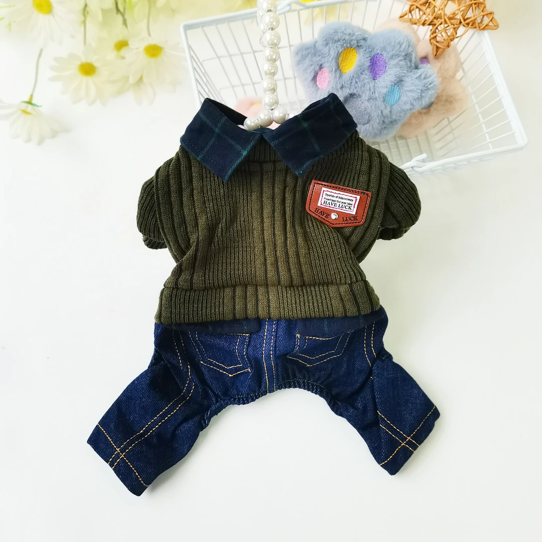 宠趣CQ445格子衬衫假两件秋款单层狗狗衣服网红款宠物小狗服