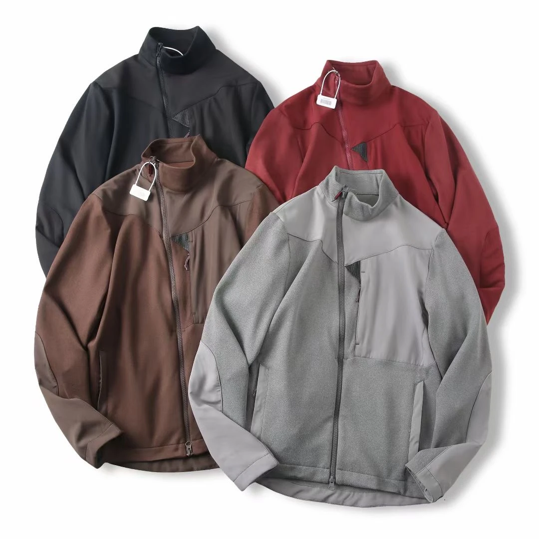 城市机能！轻量透气！外贸男装秋冬户外轻柔保暖立领抓绒夹克外套