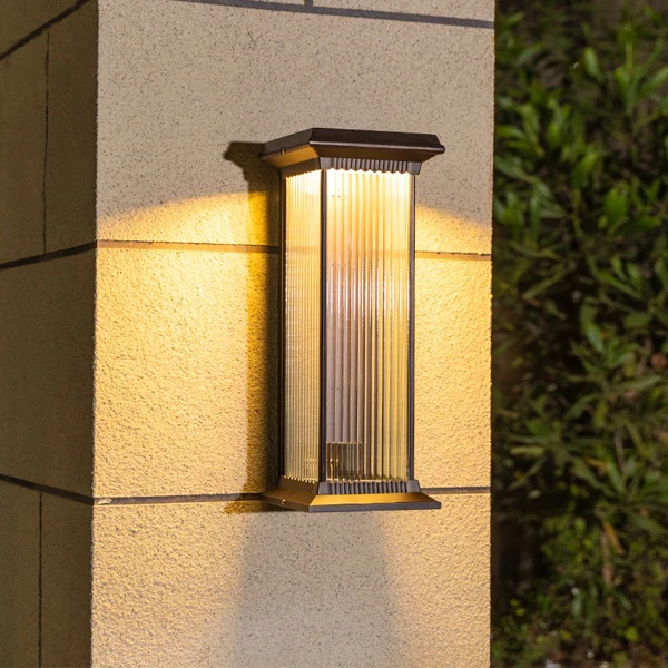 户外防水墙壁灯极简轻奢别墅阳台围墙室外大门口外墙庭院中式壁灯