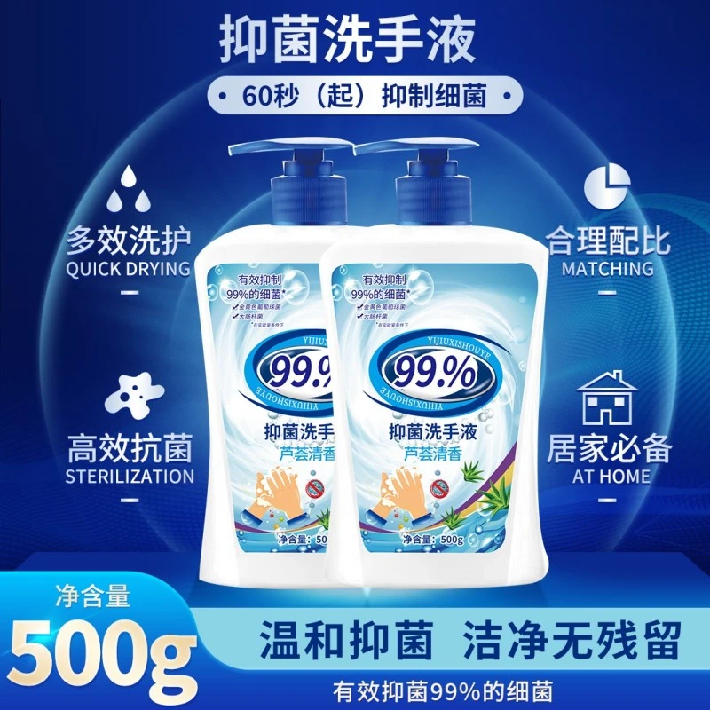 新疆包邮-3瓶洗手液500g多种香型家用多效温和洁净滋润清香瓶装