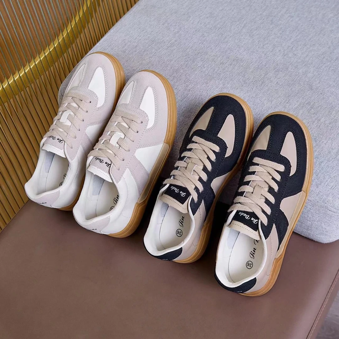 2025春季复古百搭德训鞋休闲鞋低帮时尚休闲运动平底板鞋运动鞋