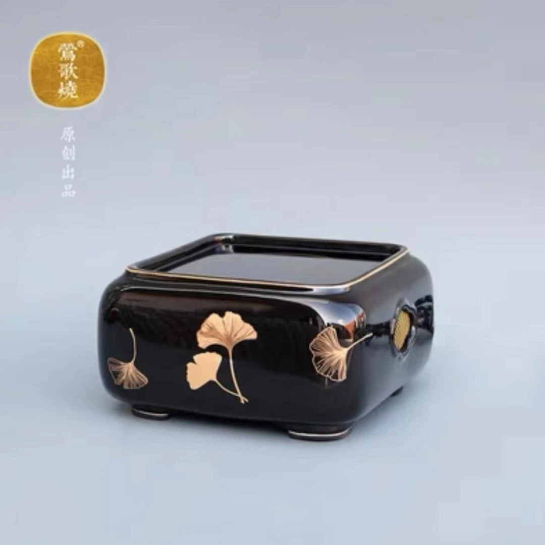 莺歌烧电陶炉家用四方小型静音煮茶炉不挑壶泡茶无线遥控烧水炉